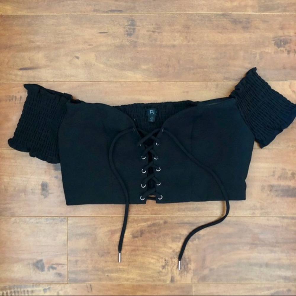 NBD cropped lace up